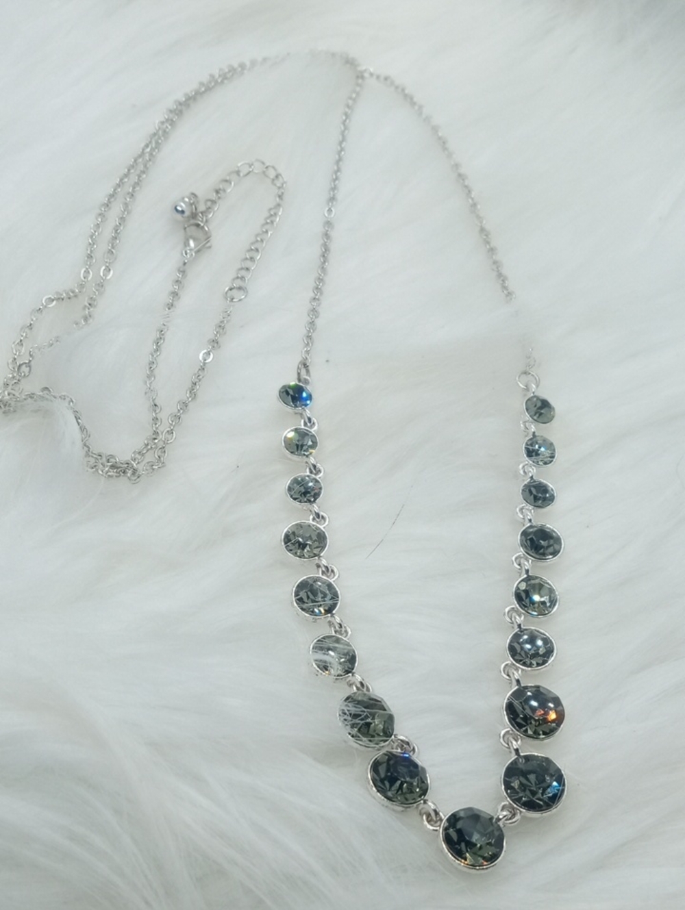 BLACK CRYSTAL SET NECKLACE